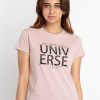 Status Quo Womens Printed Round Neck T-Shirt