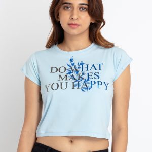 Status Quo Womens Printed Round Neck T-Shirt