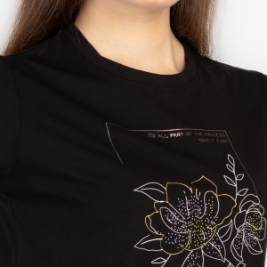 Status Quo Womens Printed Round Neck T-Shirt
