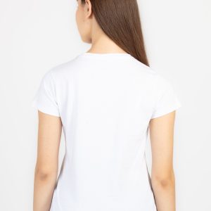 Womens Printed Round Neck T-Shirt