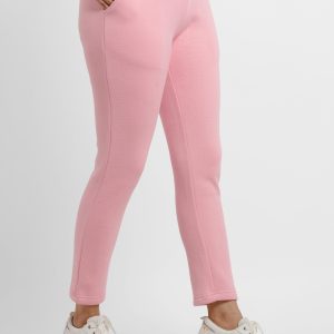Womens Solid Regular Fit Trackpants