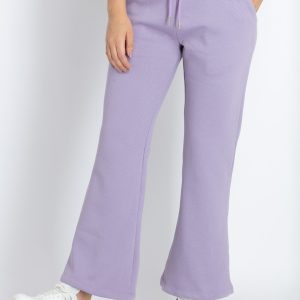 Womens Solid Knitted Track Pants