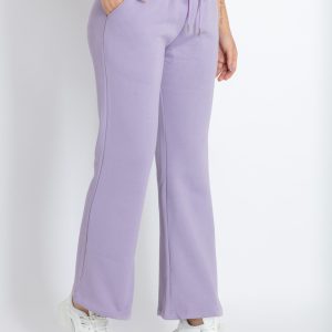 Womens Solid Knitted Track Pants