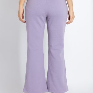 Womens Solid Knitted Track Pants