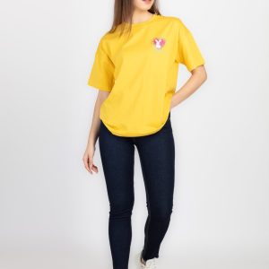 Womens Front & Back Print Oversized T-Shirt