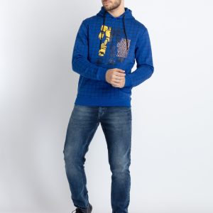 Mens All Over Printed Hooded Sweatshirt
