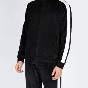 Status Quo Men'S Solid High Neck Tracksuit