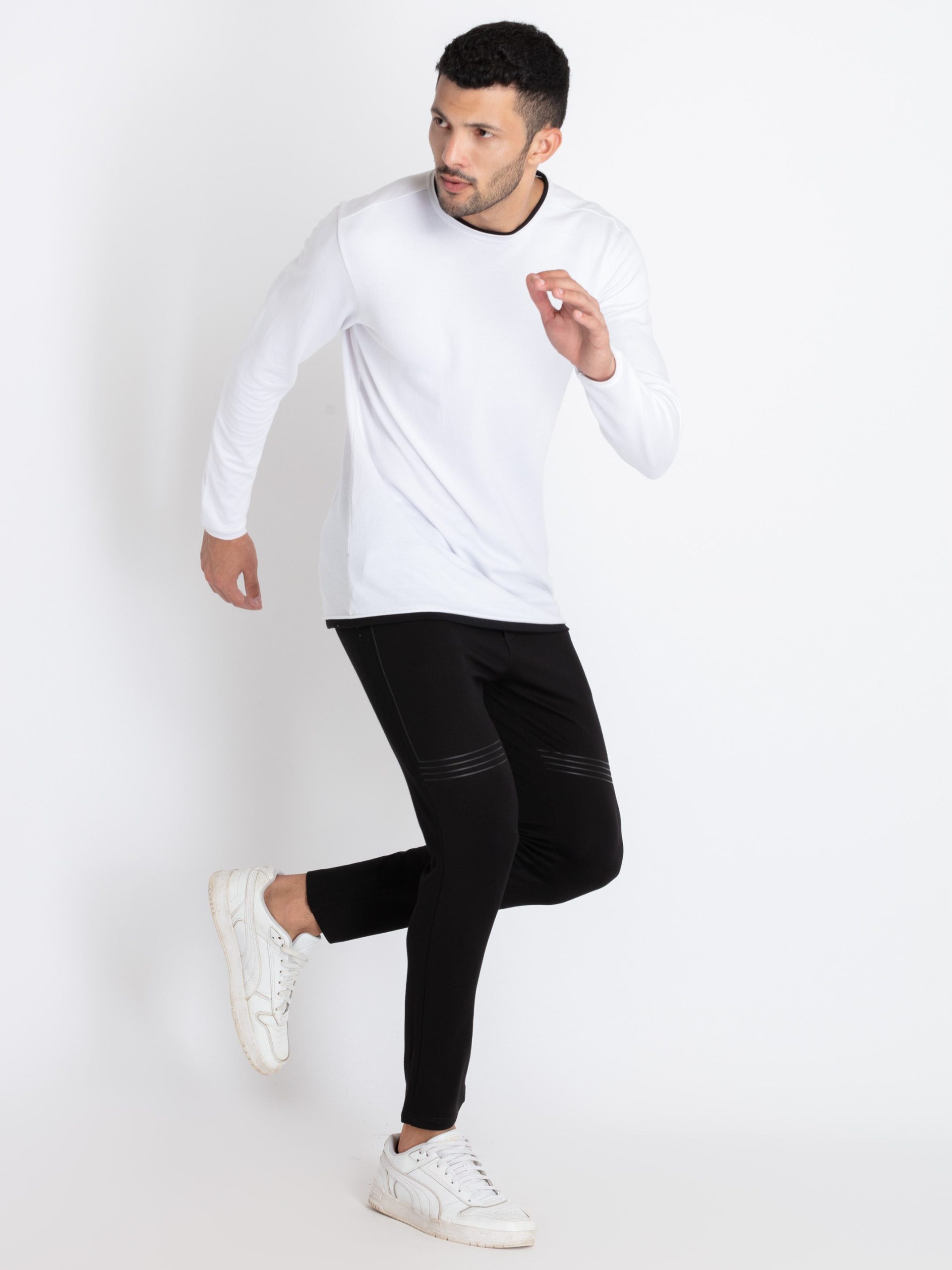 Mens Solid Regular Fit Track Pants