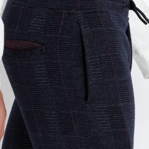 Mens Jacquard Regular Fit Track Pants