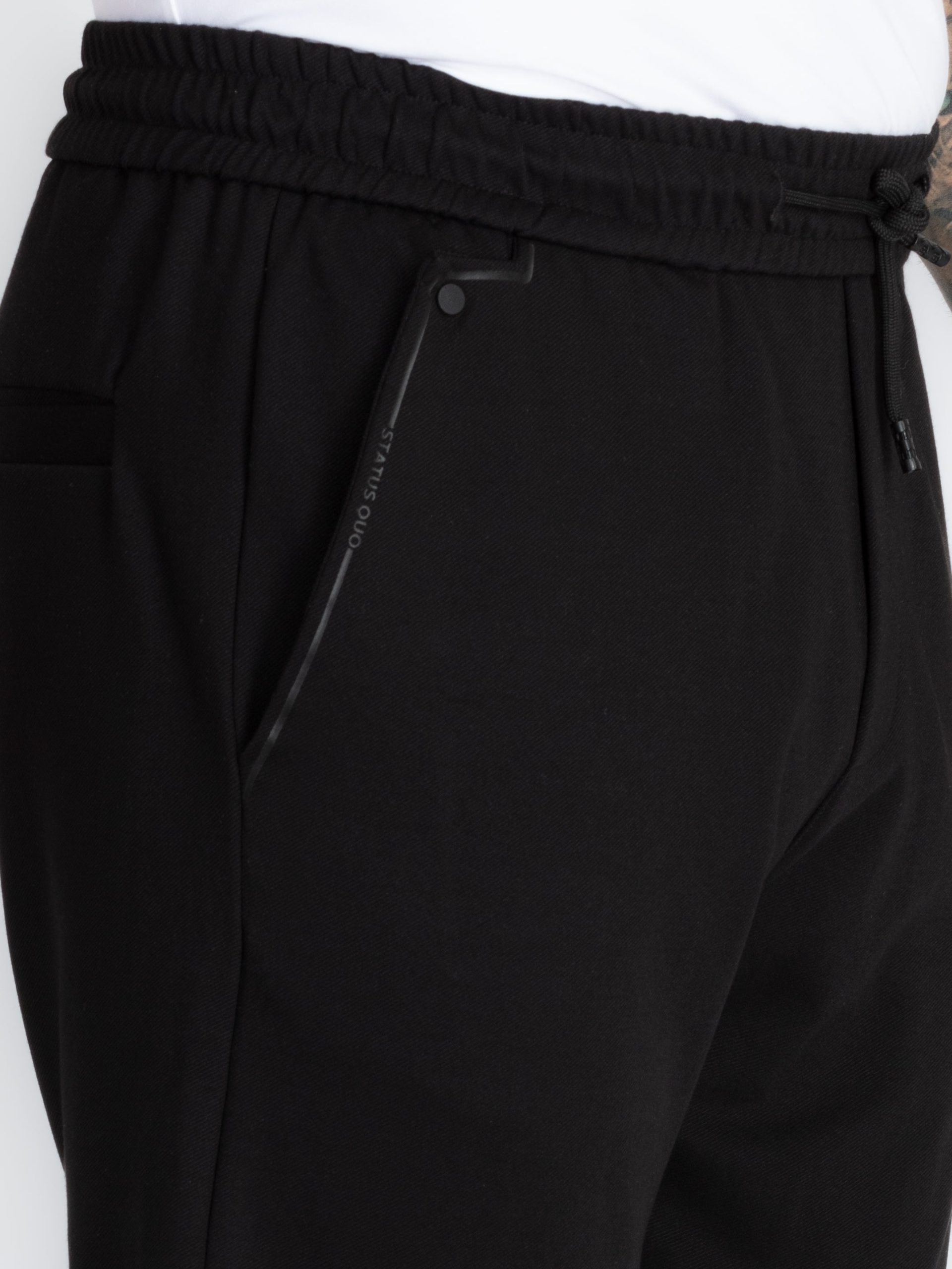 Status Quo Mens Solid Regular Fit Track Pants