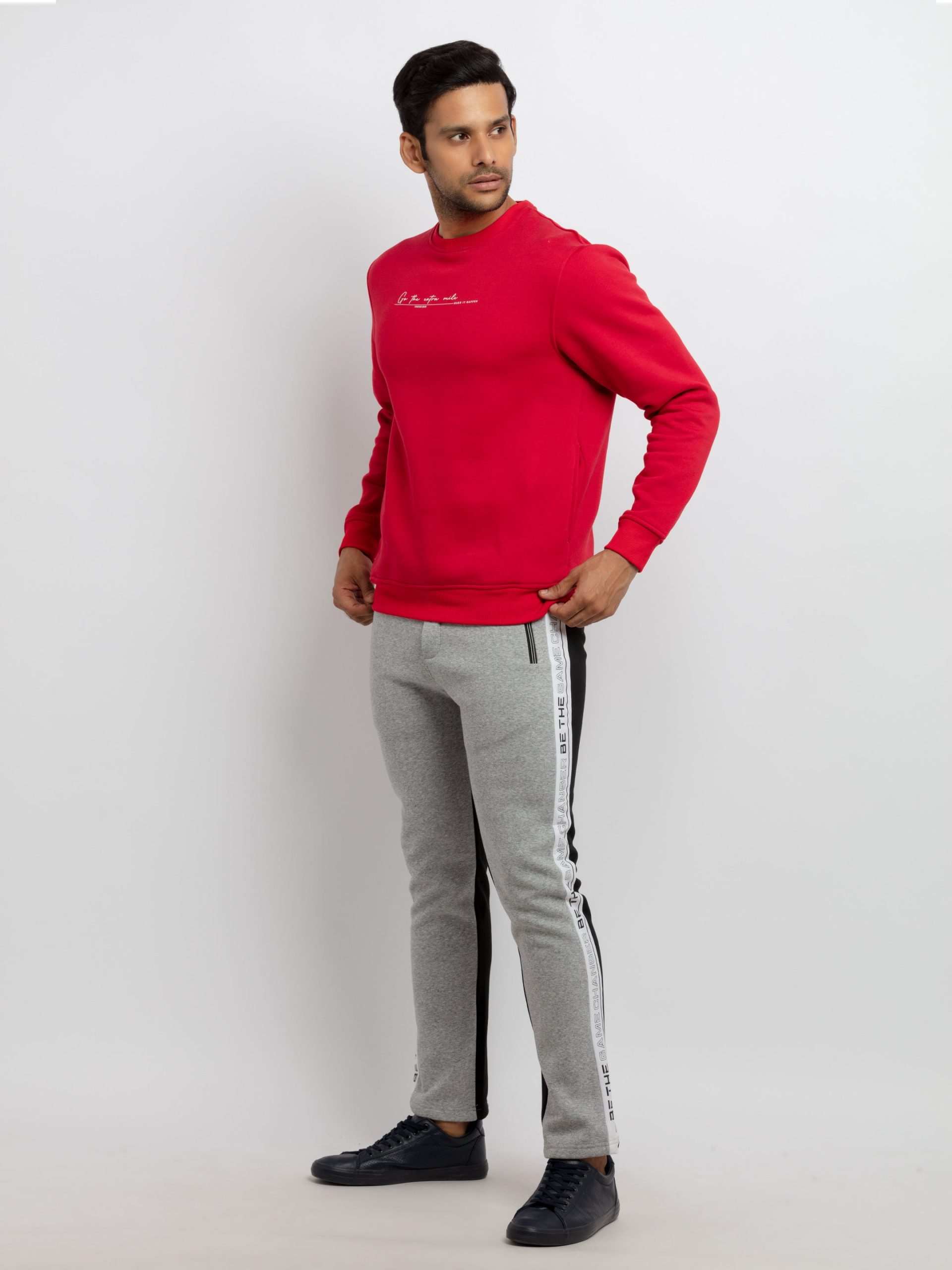 Mens Printed Regular Fit Trackpants
