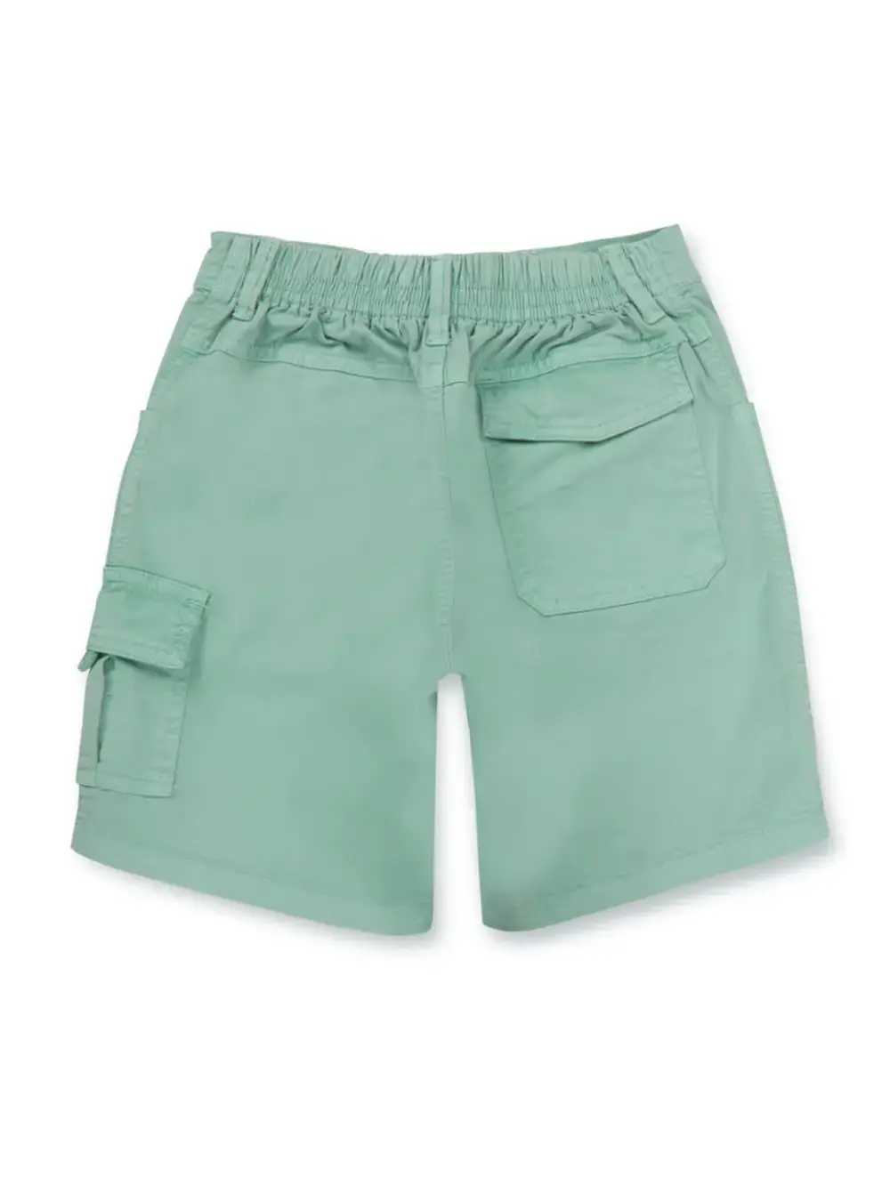 Gini & Jony Boys Blue Solid Cotton Elasticated Shorts