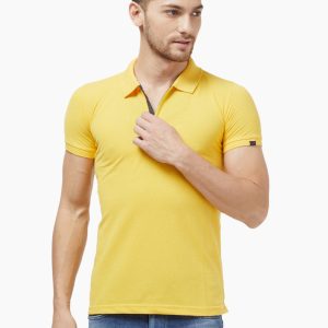 Status Quo Mens Solid Slim Fit Polo T-Shirt
